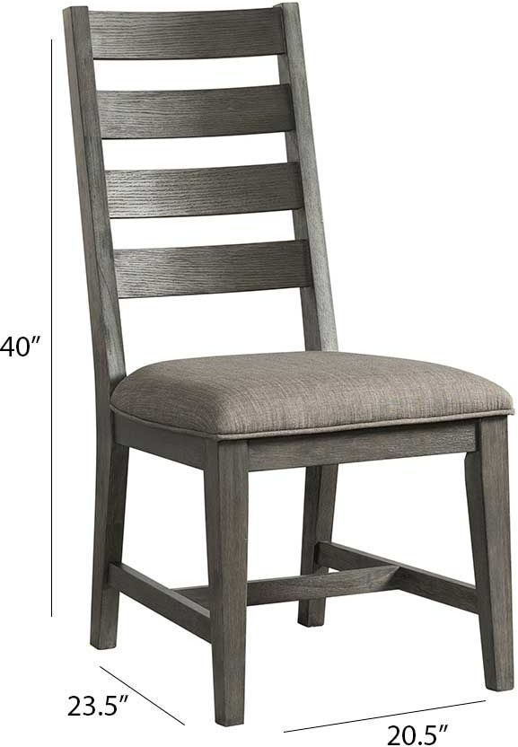 Intercon Foundry Gray/Pewter 22" Side Chair-2