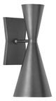Currey & Company Gino Dark Gray/White Interior Wall Sconce-0