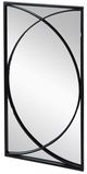 A & B Home 3-Piece Black Wall Mirror Set-1