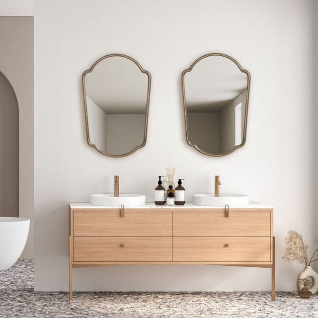 Uttermost® Naomi Antique Brass Mirror-2