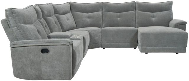 Homelegance® Tesoro 6-Piece Dark Gray Manual Reclining Right-Arm Facing Sectional and Chaise-0