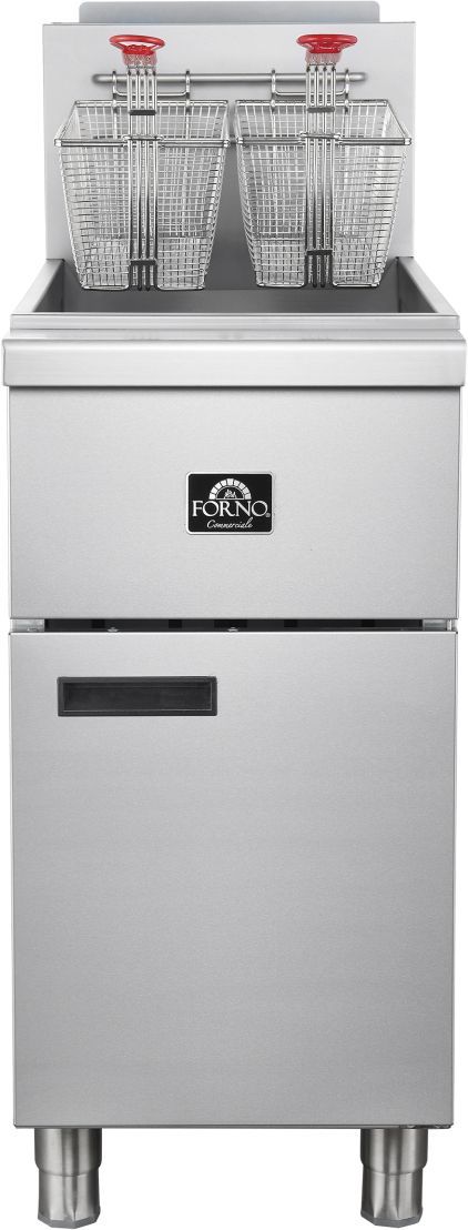 FORNO® 4 Burner Stainless Steel Commercial Liquid Propane Deep Fryer  -0