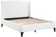Coaster® Mosby White Upholstered King Platform Bed-1