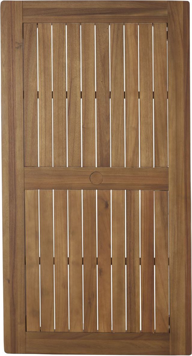 Signature Design by Ashley® Janiyah Light Brown Wooden Outdoor Dining Table-3