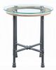 ACME Furniture Brantley Glass Top End Table with Sandy Gray Base-1