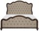 Homelegance® Heath Court Brown Queen Upholstered Panel Bed-2