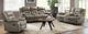 American Wholesale Furniture Ranger Beige Manual Reclining Gliding Console Loveseat-2
