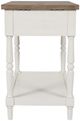 Jofran Inc. Grafton Farms Antique White Power Chairside Table-2
