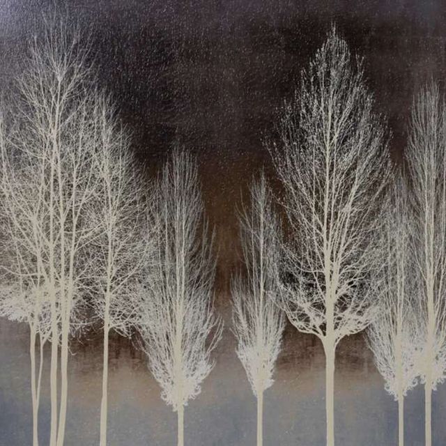 Stylecraft Brown/Cream/Off-White Trees Wall Art-1