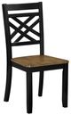 Homelegance® Tyler Black/Brown Side Chair-0
