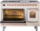 Ilve® Nostalgie II Series 48" Antique White Pro Style Dual Fuel Range-3