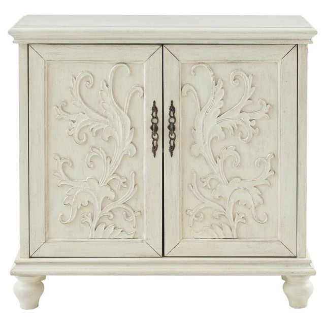 Olliix by Madison Park Cream Driscoll 2-Door Cabinet-1