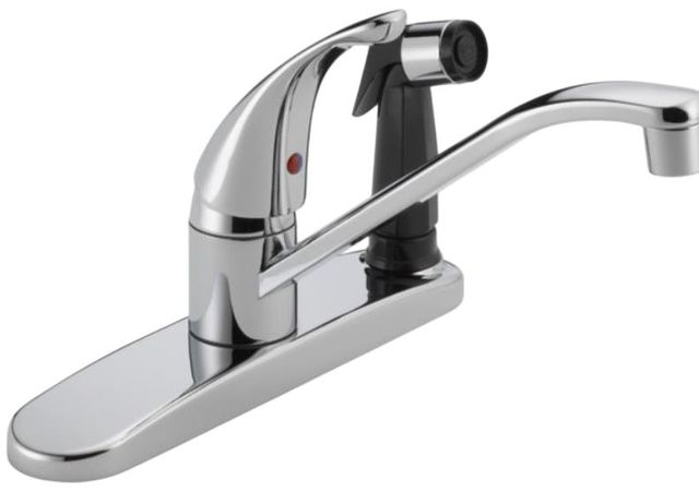 Peerless Core Chrome 6" Single Handle Kitchen Faucet-0