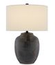 Currey & Company Juste Dark Blue/Matte Black Table Lamp-1