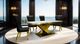 Furniture of America® Palazzo 2-Piece Black/Gold Side Chair Set-1