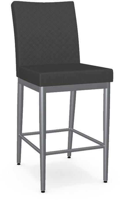 Amisco Melrose Non-Swivel Quilted Counter Stool-0