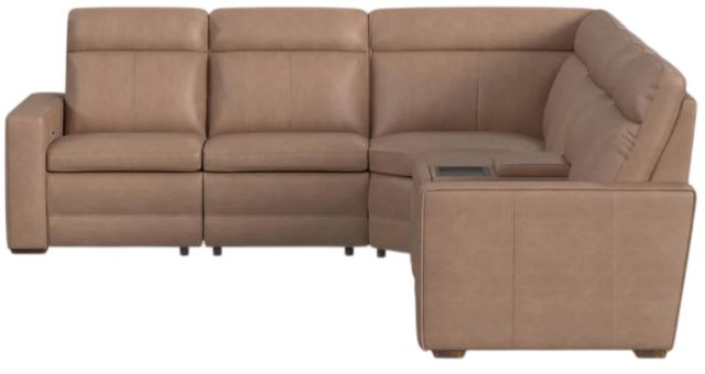 Flexsteel® Dutch Desert Leather Power Reclining Sectional with Custom Layout Options-2