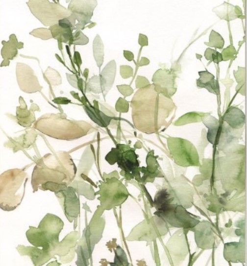 Classy Living Carol Robinson Sage Garden II 22" Wall Art-2
