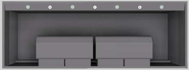 Vent-A-Hood® Designer Series 66" Gunsmoke Wall Mounted Range Hood-3