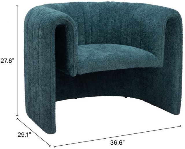 Zuo® Modern Viana Aquamarine Accent Chair-1