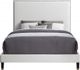 Meridian Furniture Harlie Cream King Upholstered Panel Bed-1
