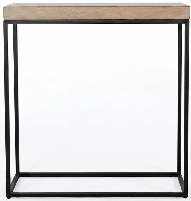 Sunny Designs™ Jax Brown Small Console Table with Black Base-2