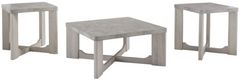 Signature Design by Ashley® Garnilly 3-Piece Whitewash Occasional Table Set