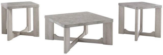 Signature Design by Ashley® Garnilly 3-Piece Whitewash Occasional Table Set-0
