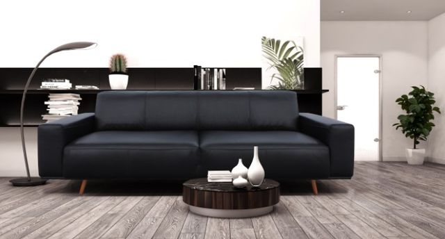 Mazin Furniture Ipanema Soft Black 98'' Sofa-2