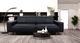 Mazin Furniture Ipanema Soft Black 98'' Sofa-2