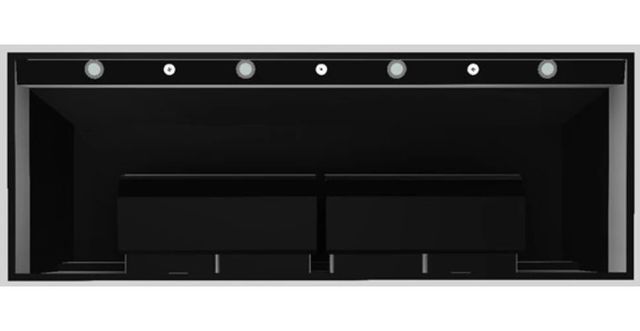 Vent-A-Hood® Designer Series 66" Black Wall Mounted Range Hood-3