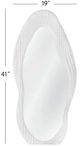 Bassett Mirror Dianneb Matte White Wall Mirror-4