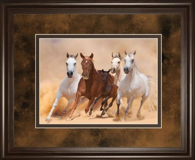 Classy Art Horses in Dust by Loya_Ya Wall Art-0
