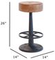 Nest Home Collections Gavin Black/Brown Counter Stool-2