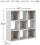 Signature Design by Ashley® Paxberry Whitewash Nine Cube Organizer-2