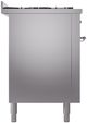 Ilve® Nostalgie II Series 60" Stainless Steel Pro Style Dual Fuel Range-2