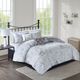 Olliix by 510 Design Marseille 5 Piece Gray Full/Queen Reversible Comforter Set-0