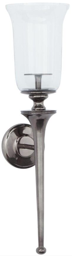 Deco Marche Black Single Candle Wall Sconce-0