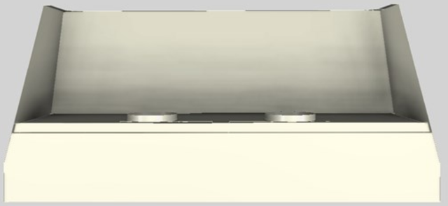 Vent-A-Hood® Designer Series 66" Biscuit Wall Mounted Range Hood-3