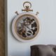 A & B Home Gold/White Gear Clock-4