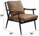 ACME Furniture Anzan Berham Chestnut/Matt Iron Accent Chair-2