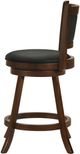 Coaster® Broxton 2-Piece Chestnut/Black Upholstered Swivel Counter Stools-4