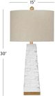 Bassett Mirror Comoros White Table Lamp-3