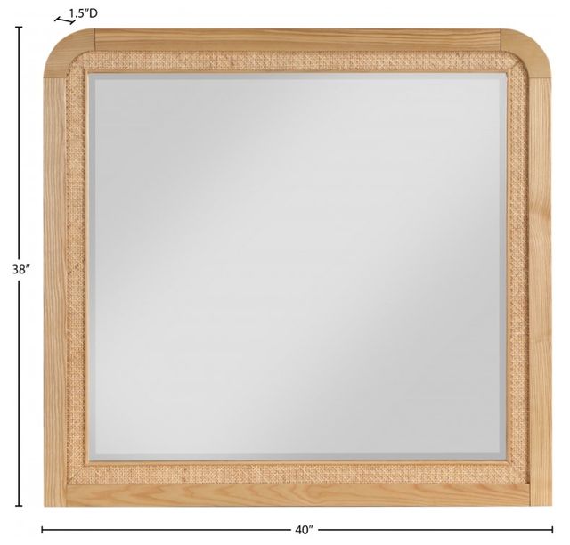 Meridian Furniture Siena Natural Mirror-3