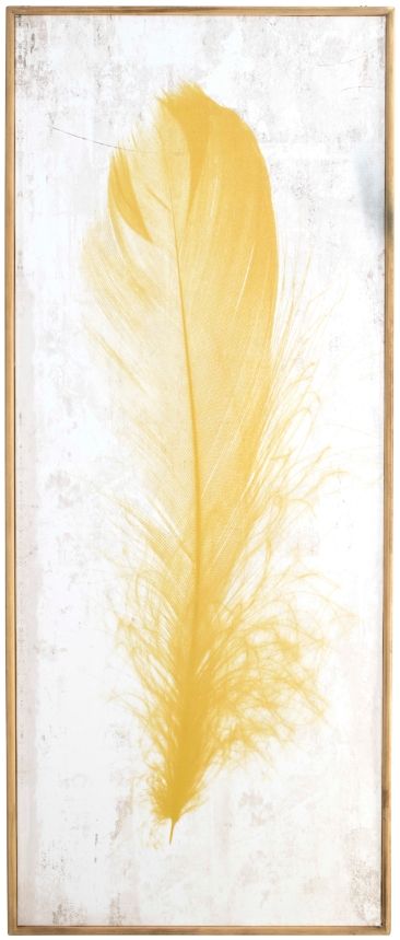 Classy Living Yellow Feather Wall Art-0