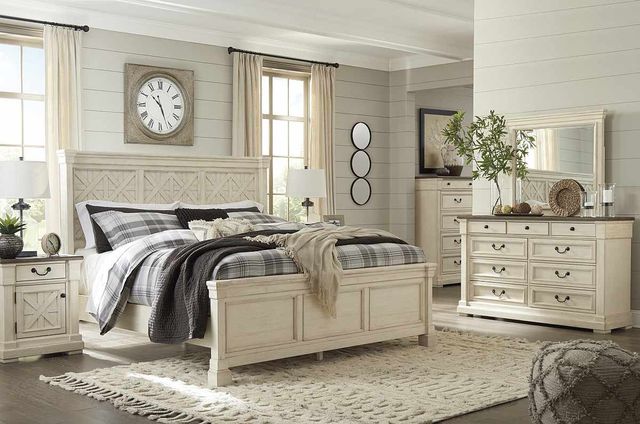 Signature Design by Ashley® Bolanburg Antique White California King Panel Bed-2