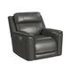 Elements International Mustang Anthrocite Power Recliner with Power Headrest and Lumbar-0
