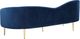 Meridian Furniture Ritz Navy Velvet Sofa-3