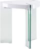 ACME Furniture Noland White End Table with Clear Base-0