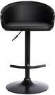 Armen Living Montego Black Adjustable Swivel Bar Stool-1